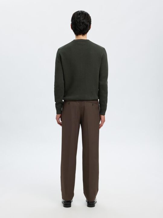 SLHREGULAR MIKE WOOL BLEND PLEAT PA