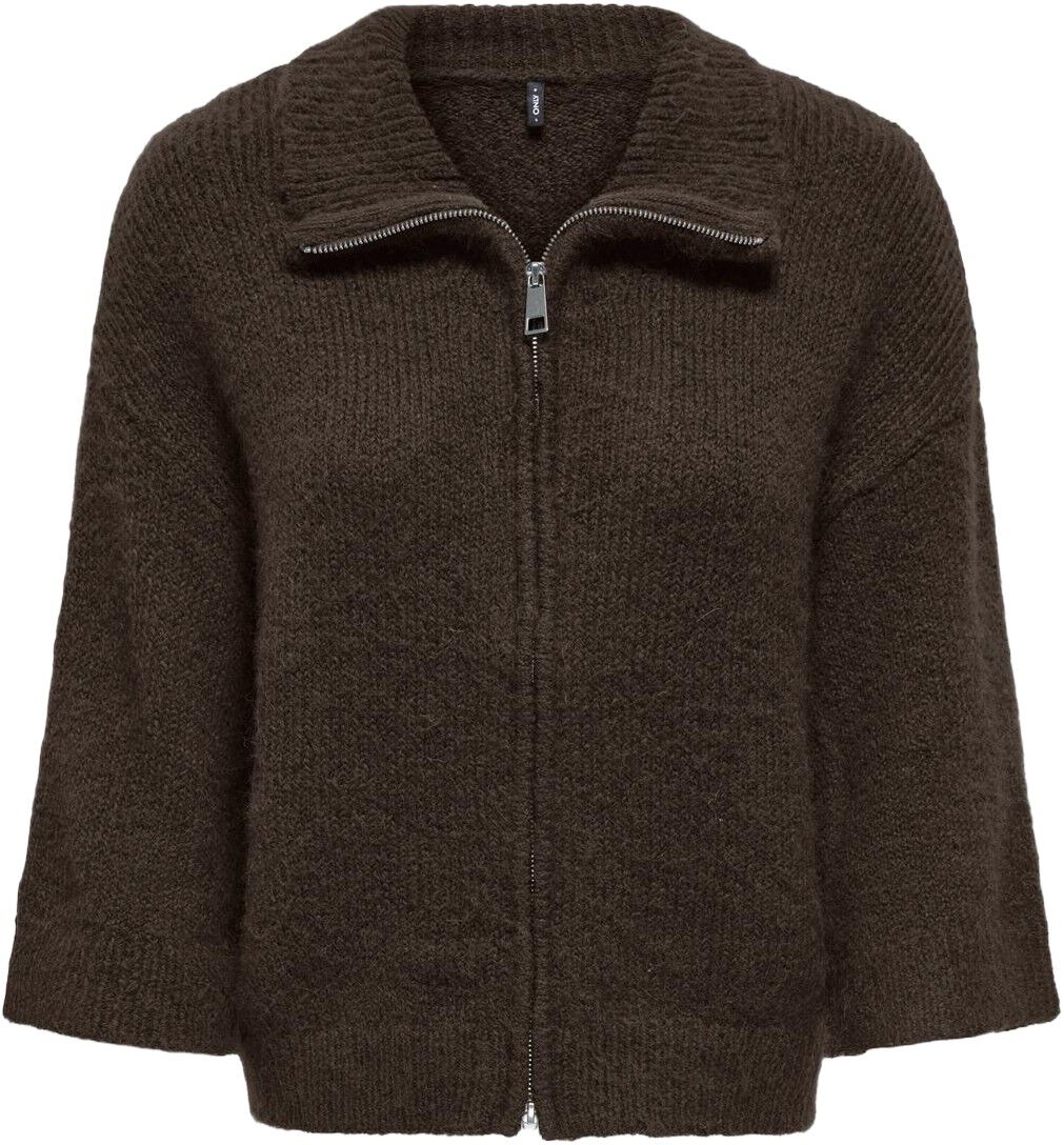 Onlmaggie 3/4 Wide Zip Cardi Cc Knt