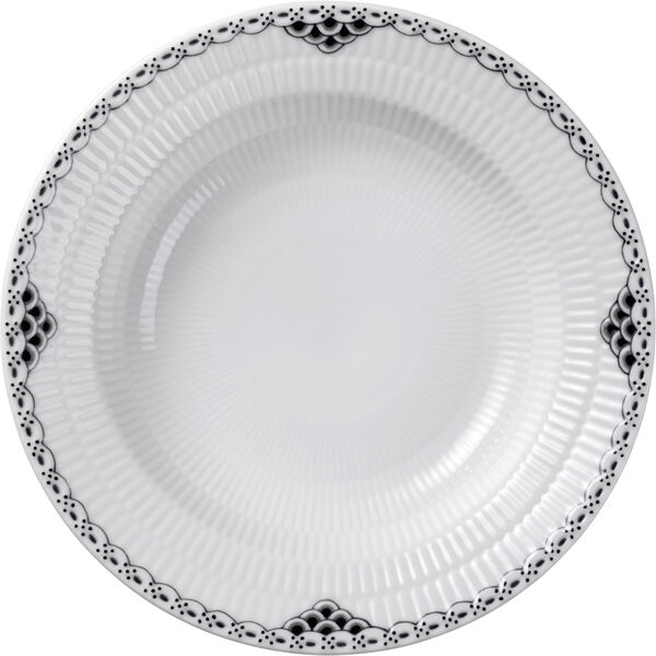 Sort Riflet Blonde Dyb tallerken 21 cm