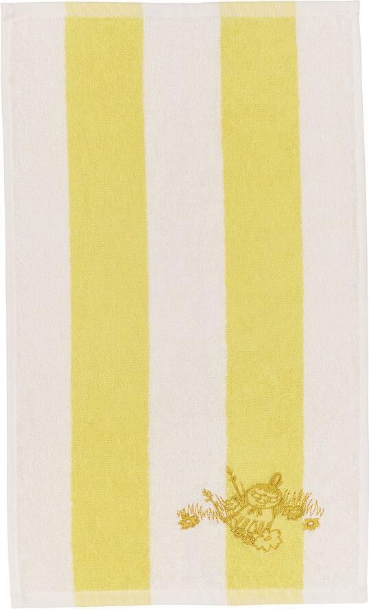 Mumi håndklæde 30x50 Lille My striber gul/hvid