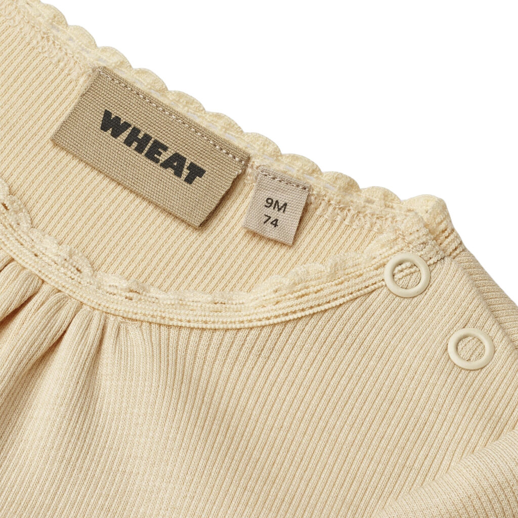 Kort&aelig;rmet Rib Body Edna