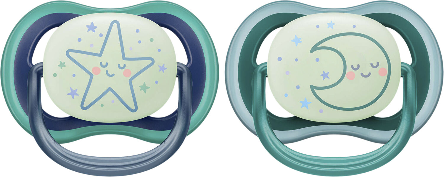 Philips Avent Ultra air sut - Pakke med2 - 6-18m night