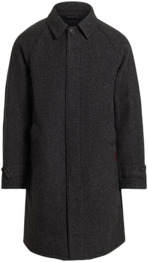BRKN TWLL WOOL BLND-WVN-COAT