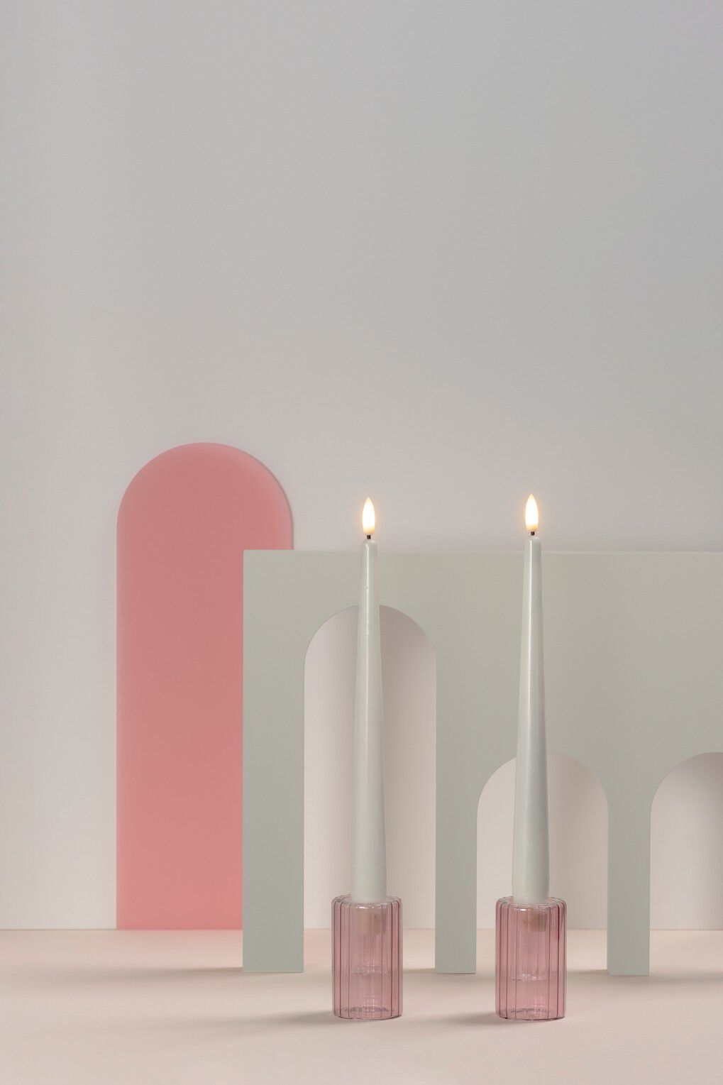 MM Lima candleholder, Vintage rose, 2-pack