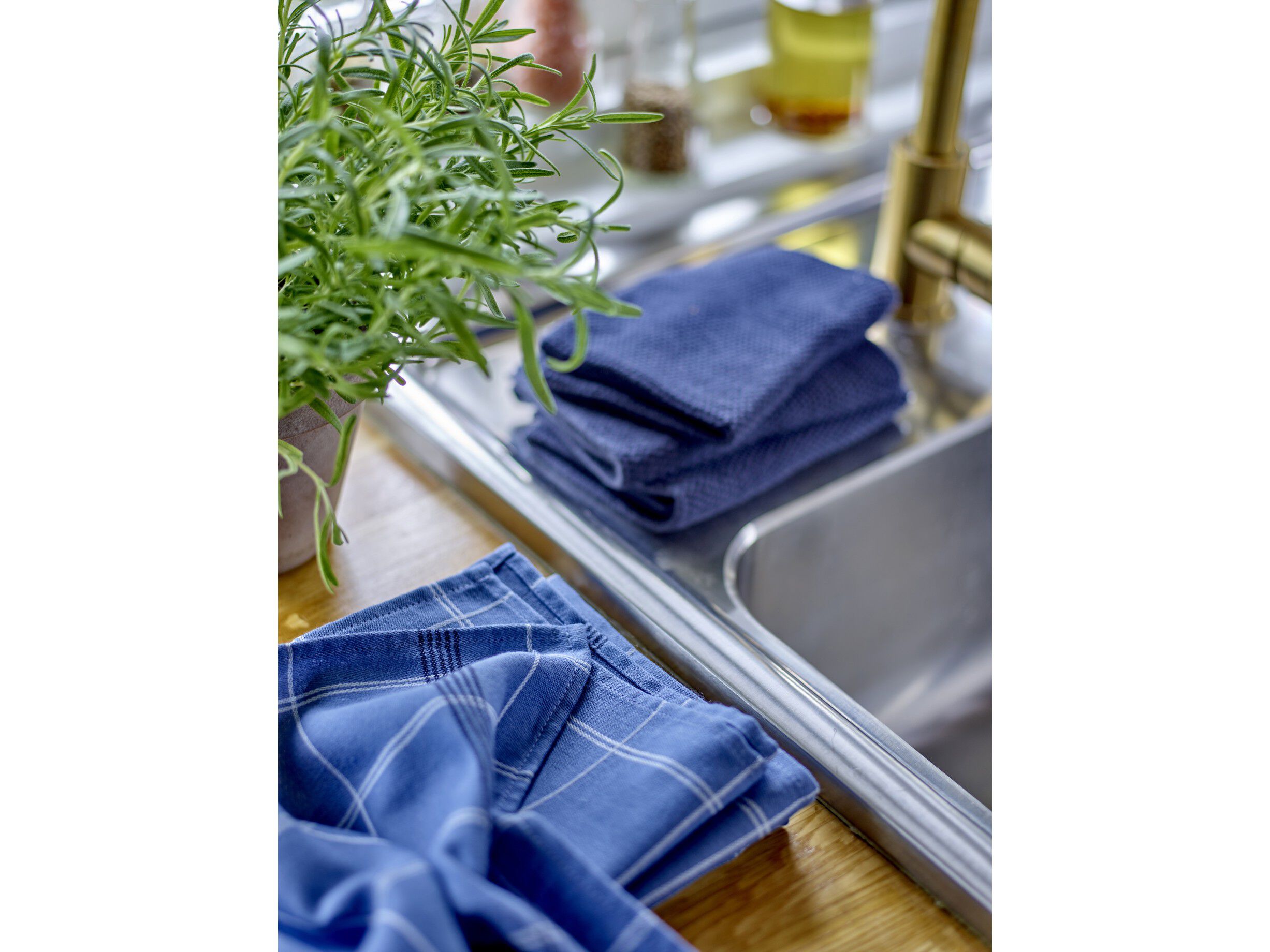 K&ouml;kshandduk 50x70 Minimal Blue