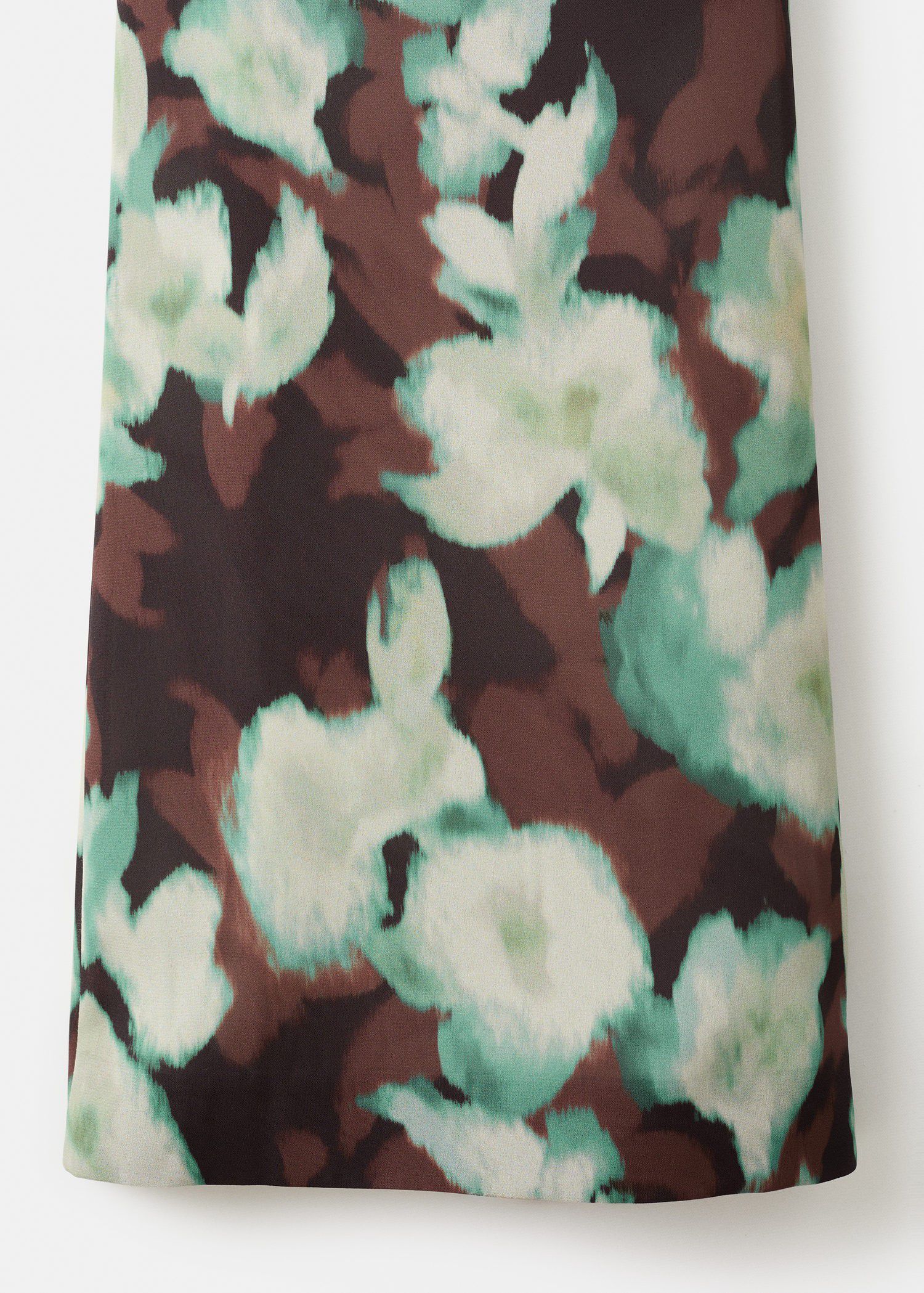 Printed flared trousers