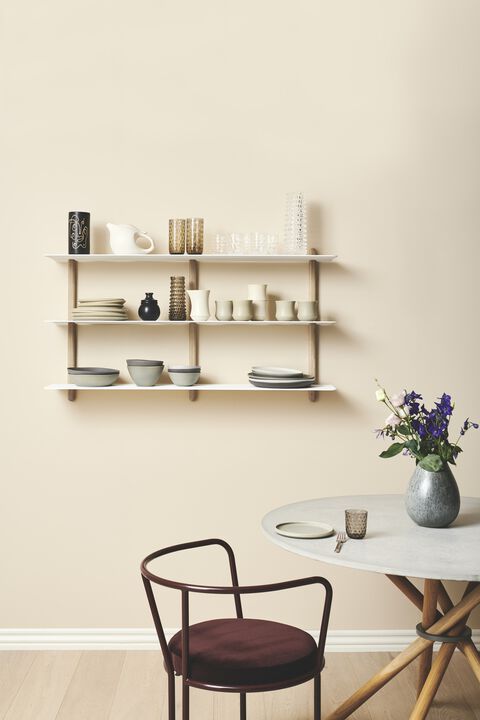 Nivo hylde stor D sort ask/ sort