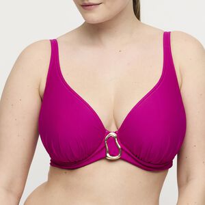 Uvita padded plunge bikini top