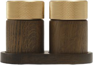 Sina Salt og Peber kv&aelig;rn m&oslash;rk ask/ messing