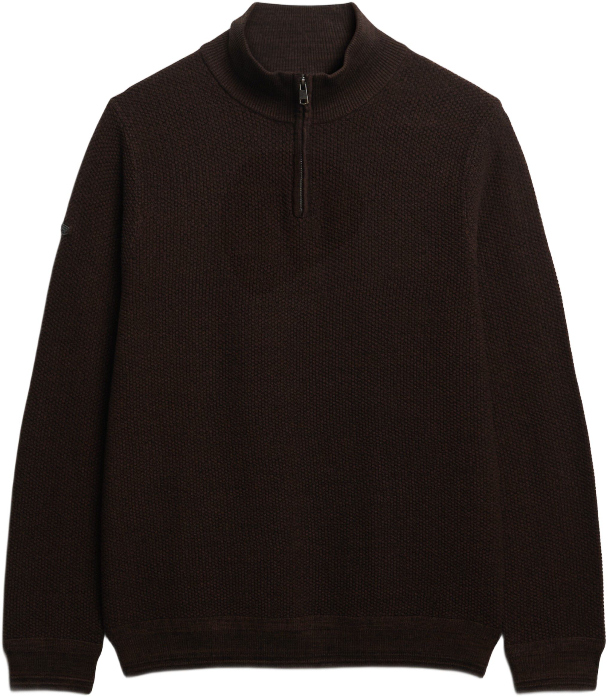 LW COTTON TEXTURE HALF ZIP