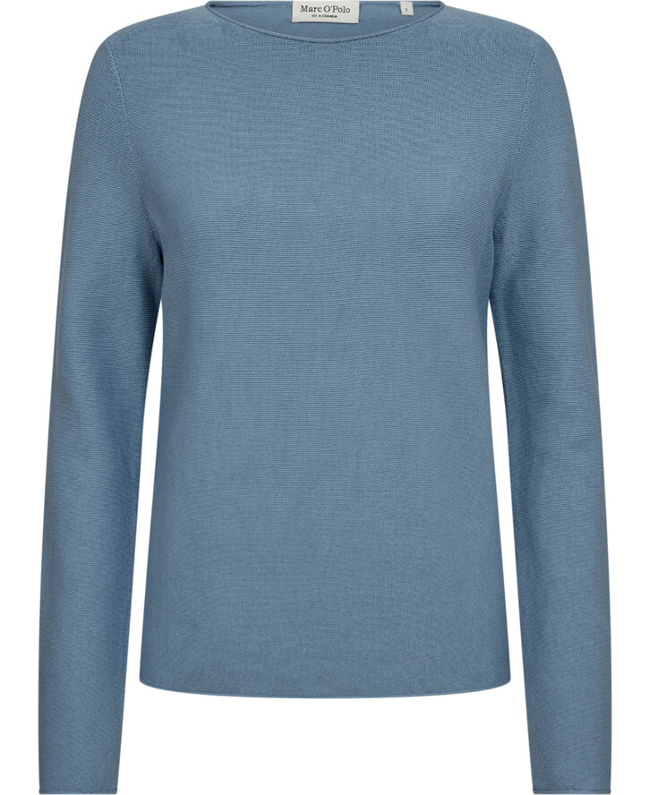 Pullover, longsleeve, boat neck