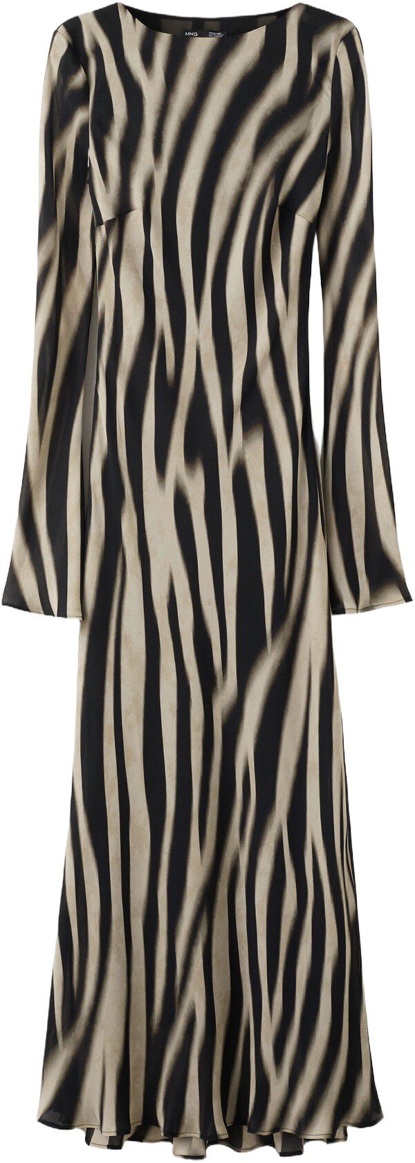 A-line animal-print dress