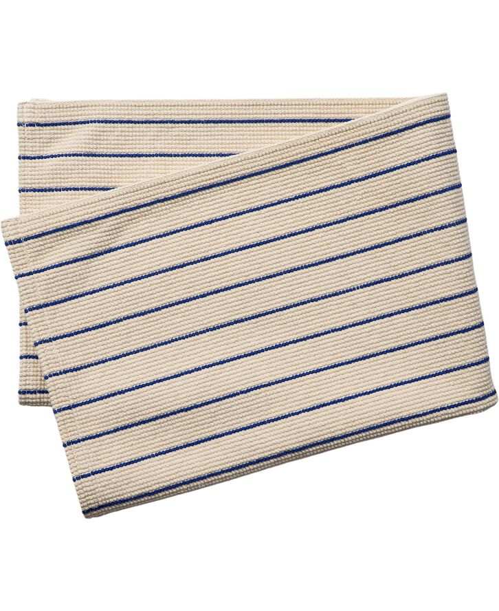 Stripe bathmat 60x80cm surf the web/ecru