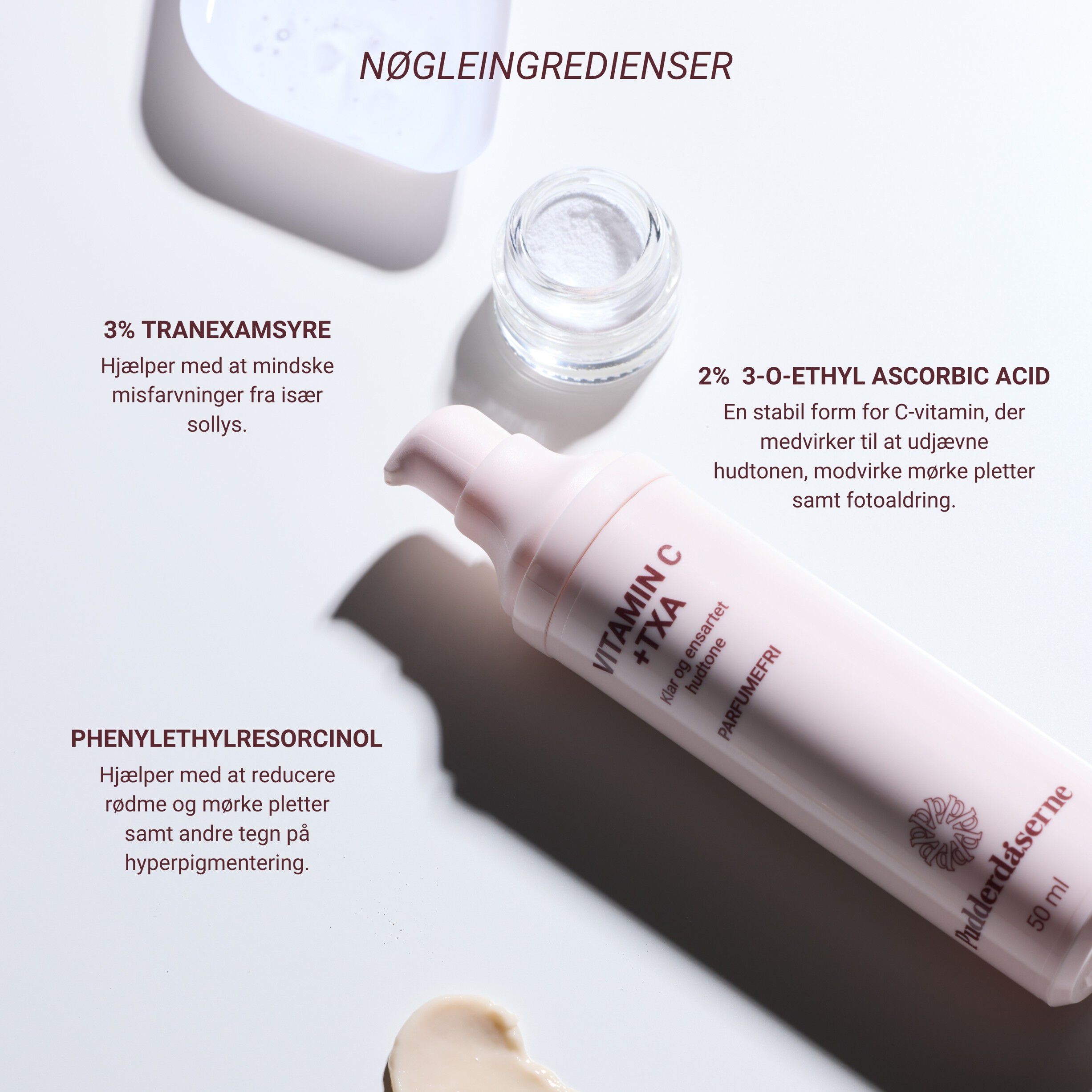 Pudderd&aring;serne Vitamin-C + TXA 50 ml