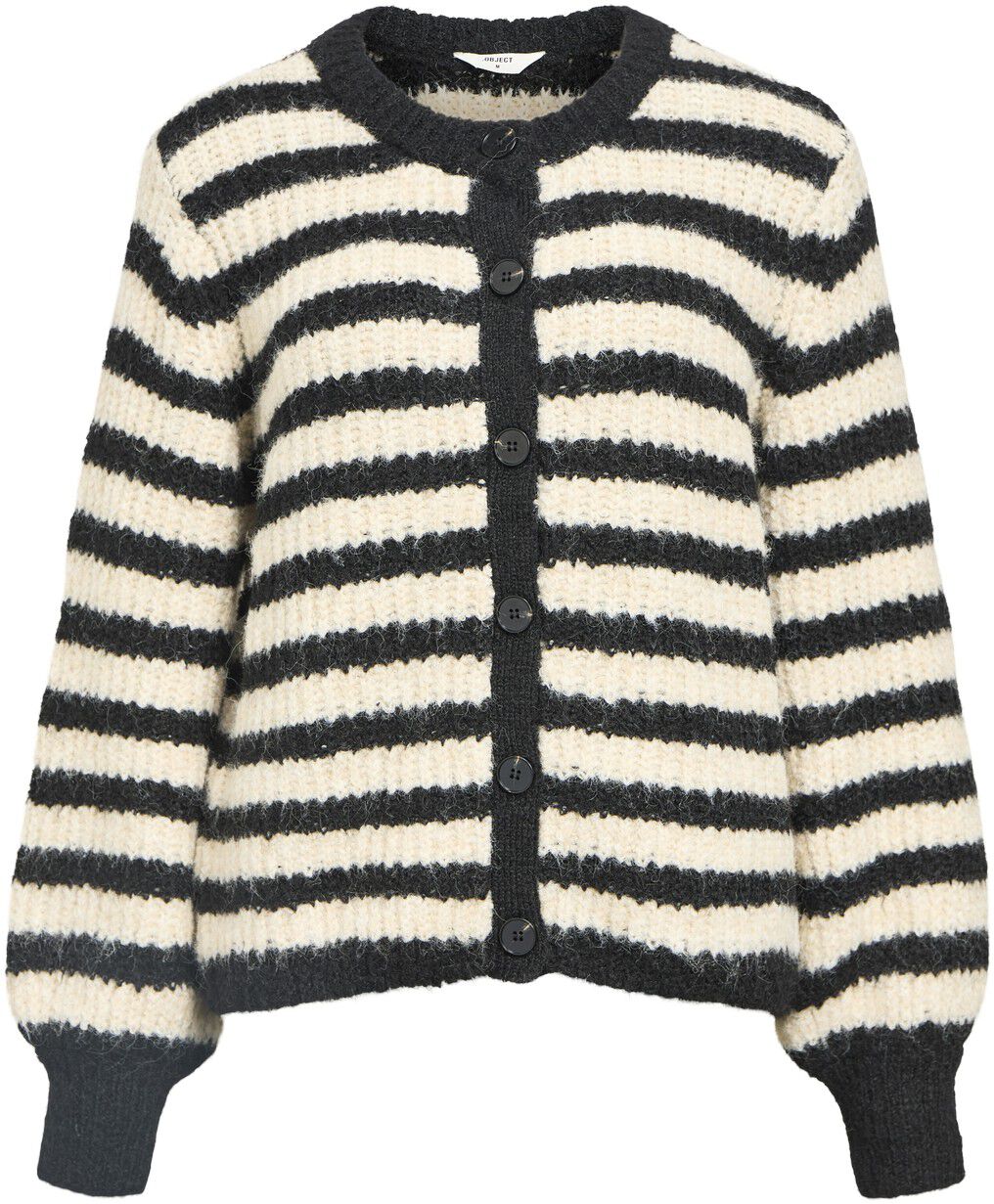 OBJMILU LS RE KNIT CARDIGAN DIV