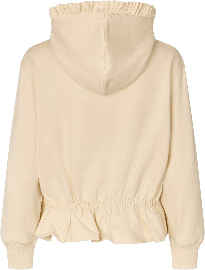 2430 Terry, Ruffled Hoodie Sweatshirt