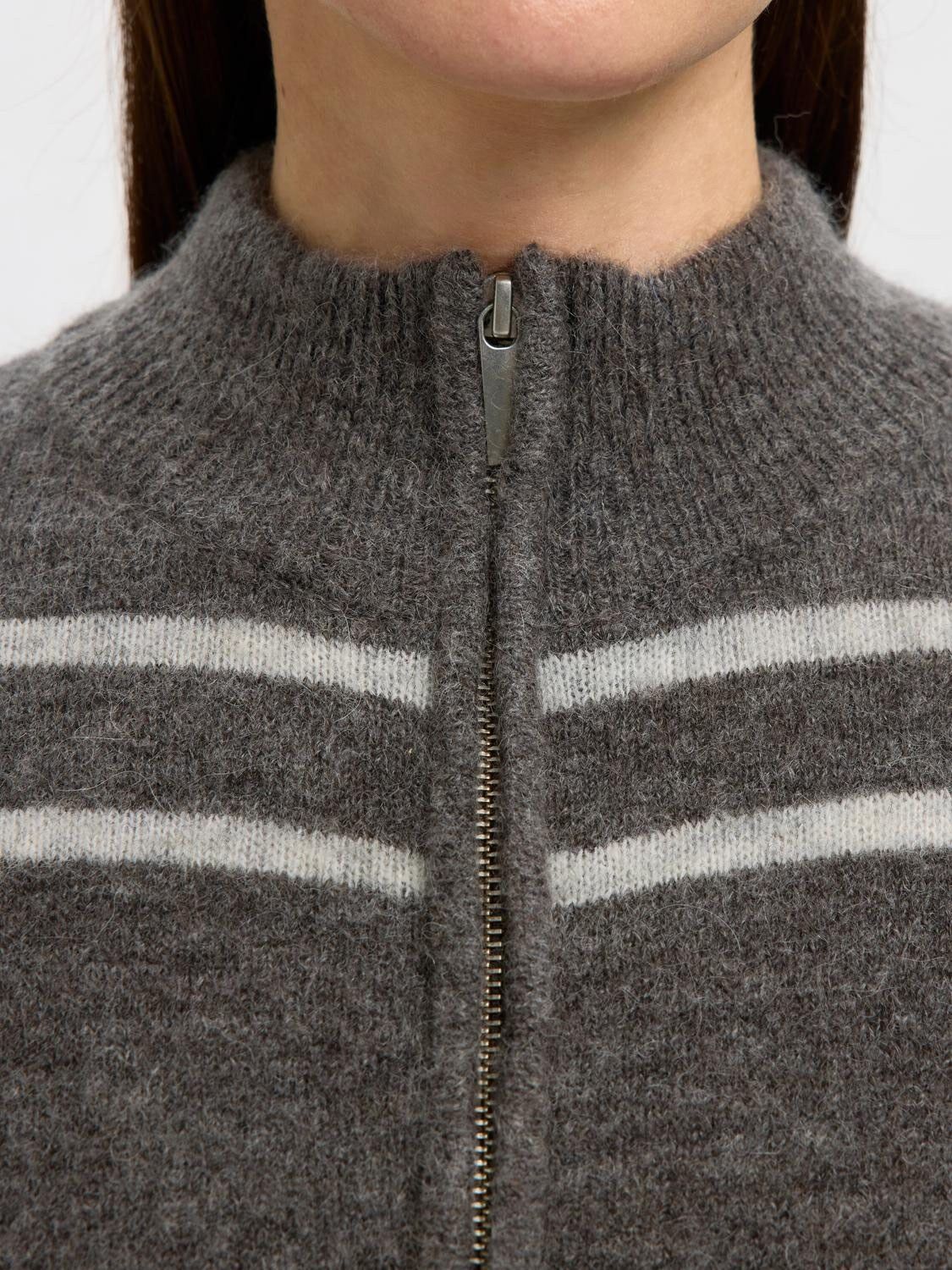 SLFLULU LS KNIT HALF ZIP NOOS