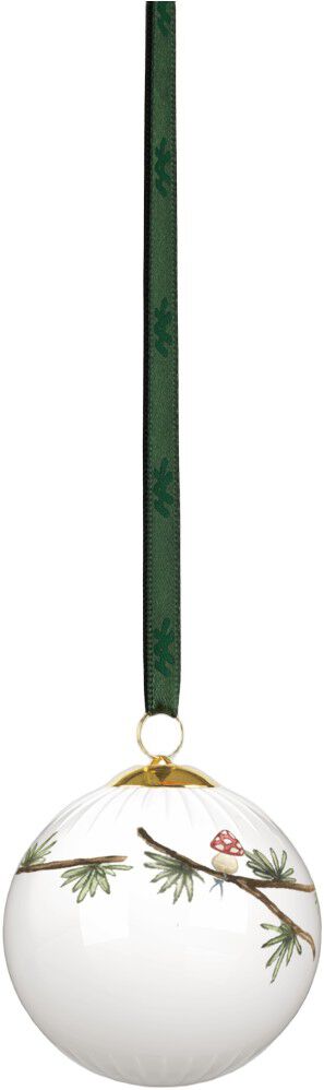 Hammersh&oslash;i Christmas Kugle 2025 &Oslash;6 cm hvid m. deko