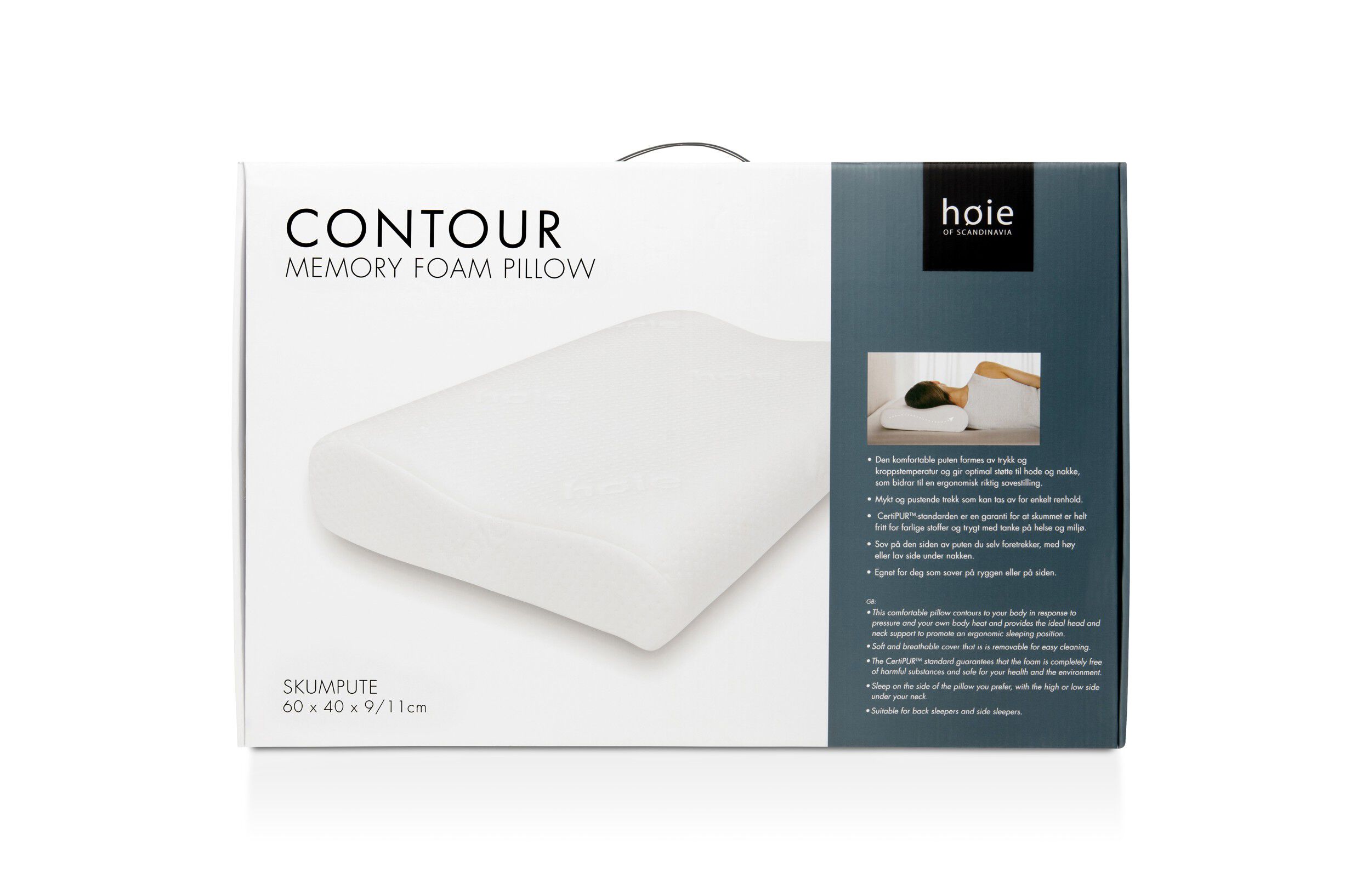 H&oslash;ie Countour skumpude 60x40x11 / 9