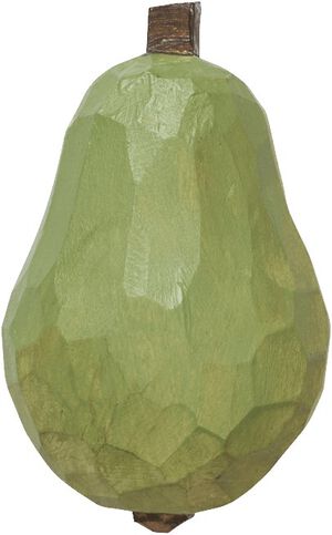Pear Hand-carved Hook - Mistletoe