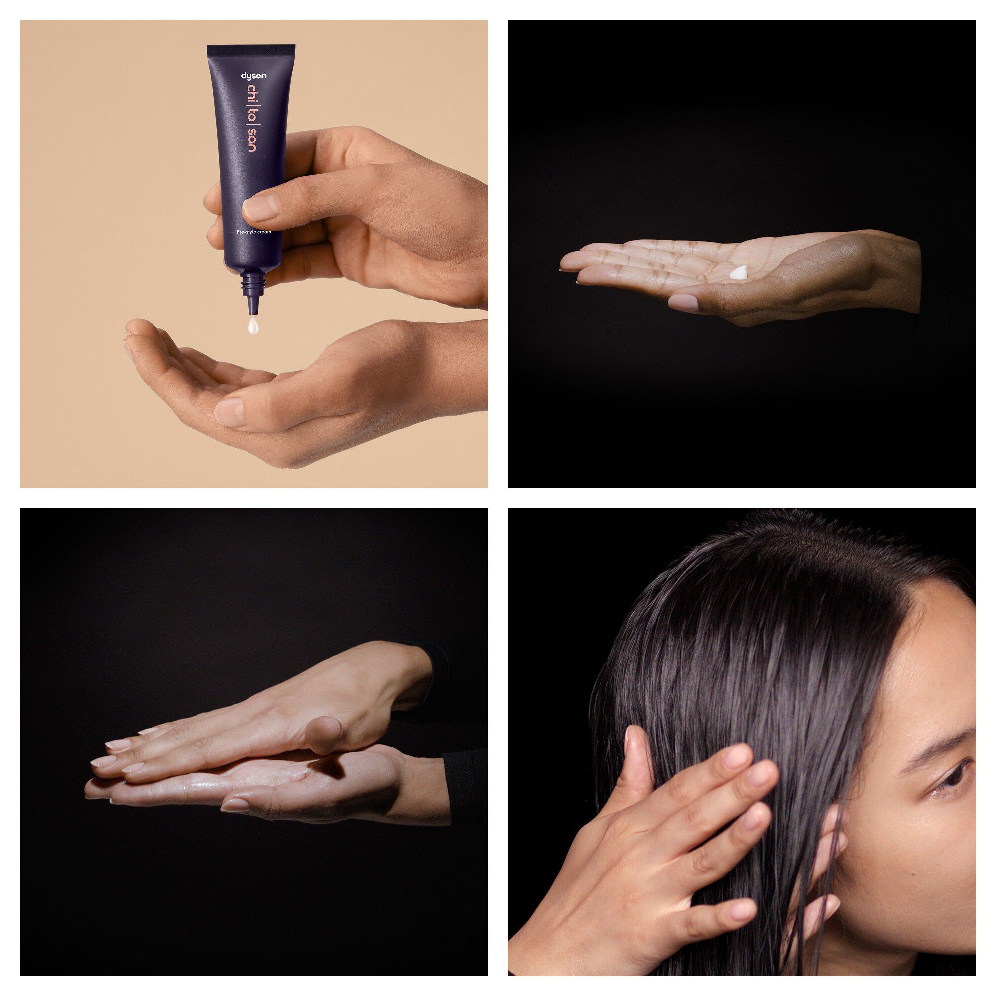 Chitosan Pre-style Cream Mini Straight to Wavy, Rich Conditi