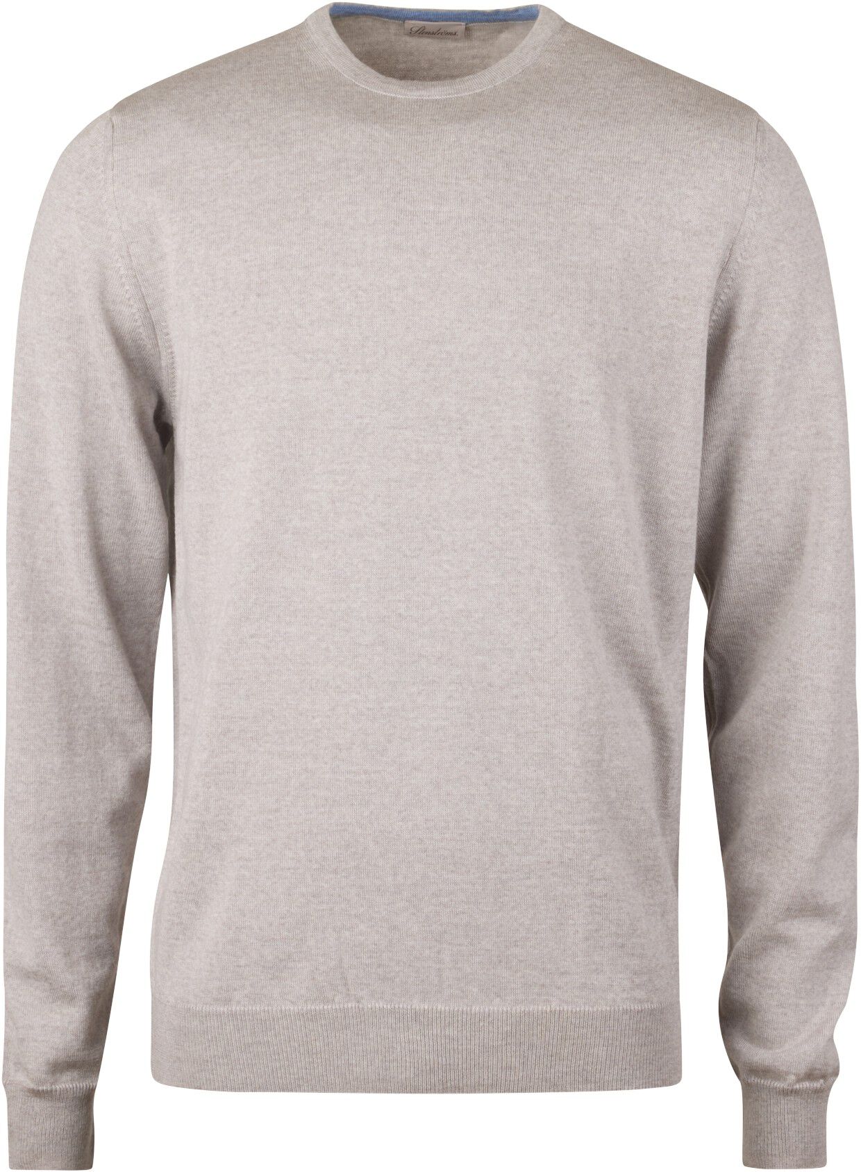 Pullover Knitted Crew Neck With Patch Merino Wool