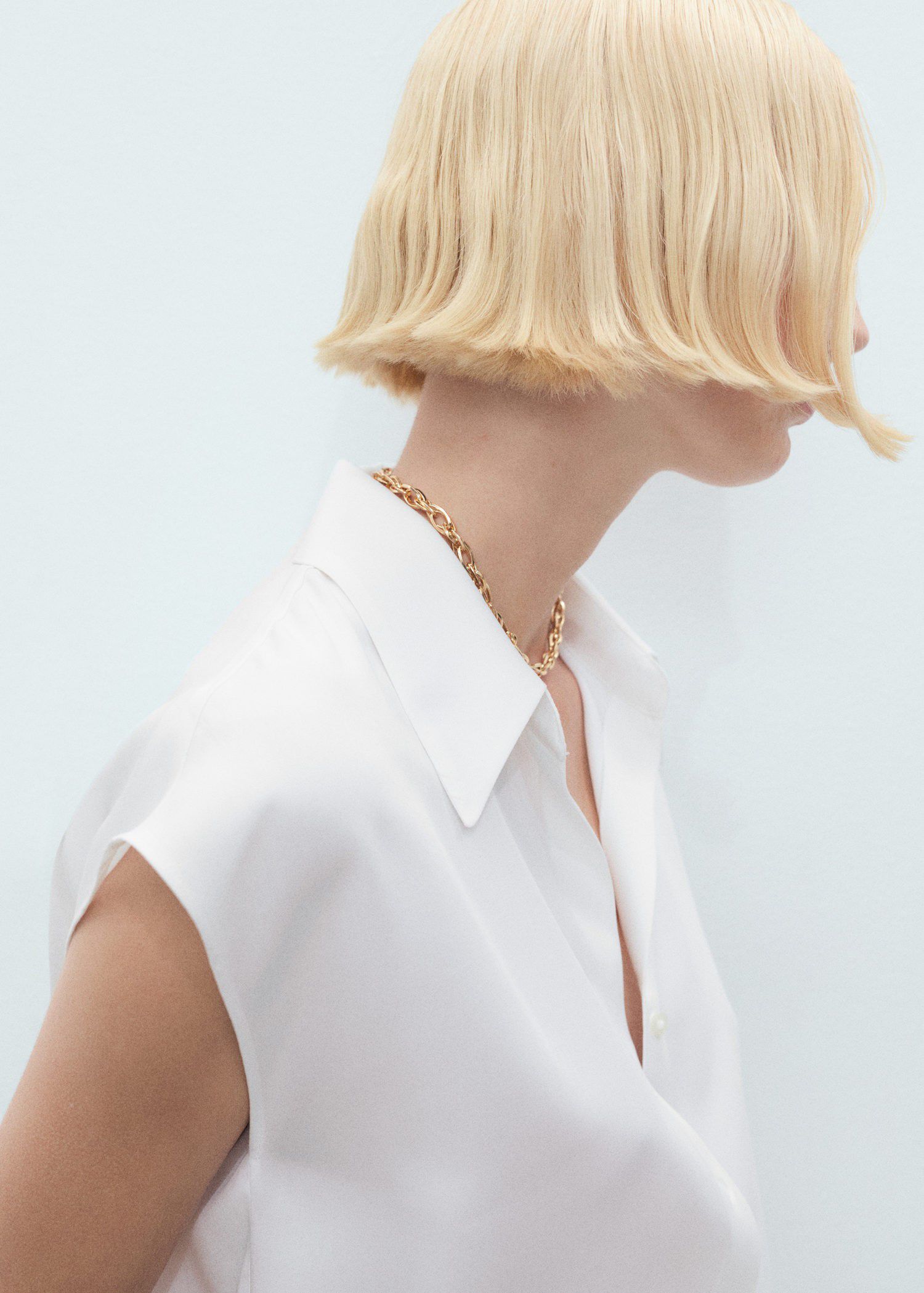 Lyocell sleeveless shirt