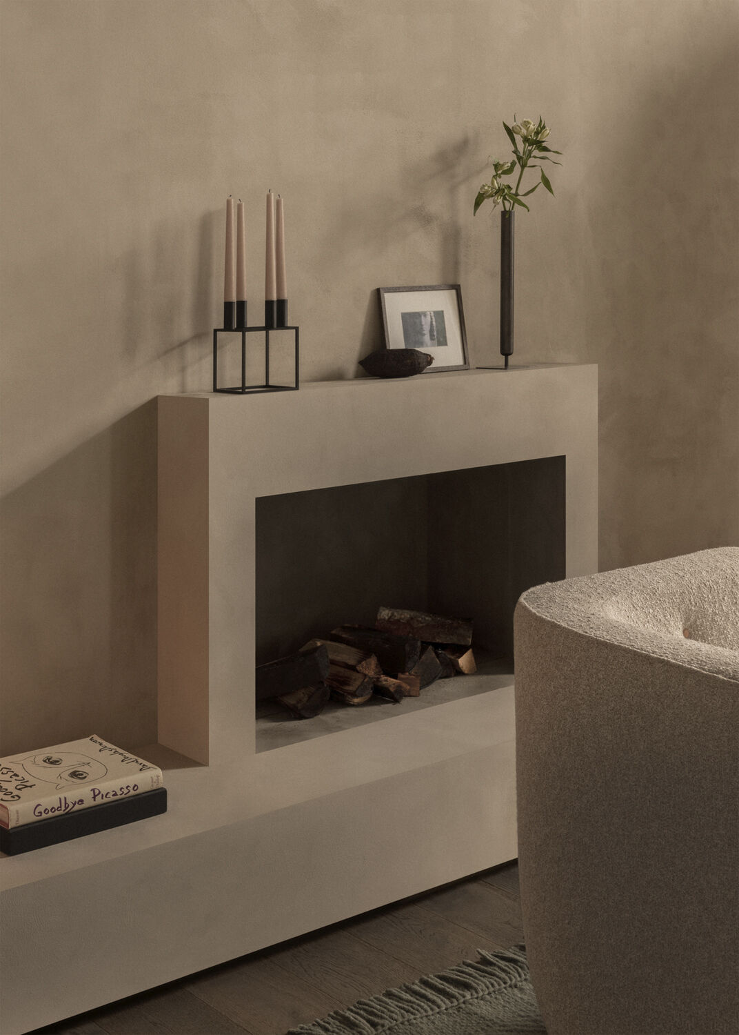 Kubus 4, Candle Holder, Black