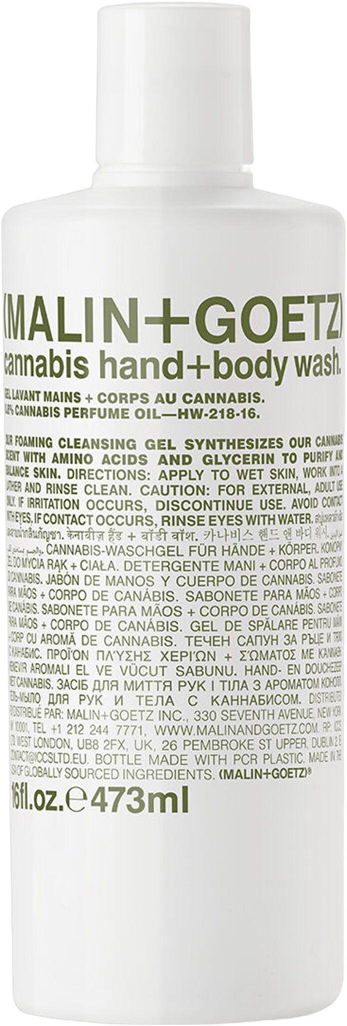 Malin+Goetz Cannabis Hand+Body Wash