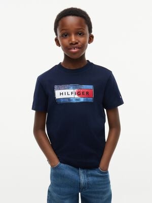 HILFIGER FLAG GRAPHIC TEE