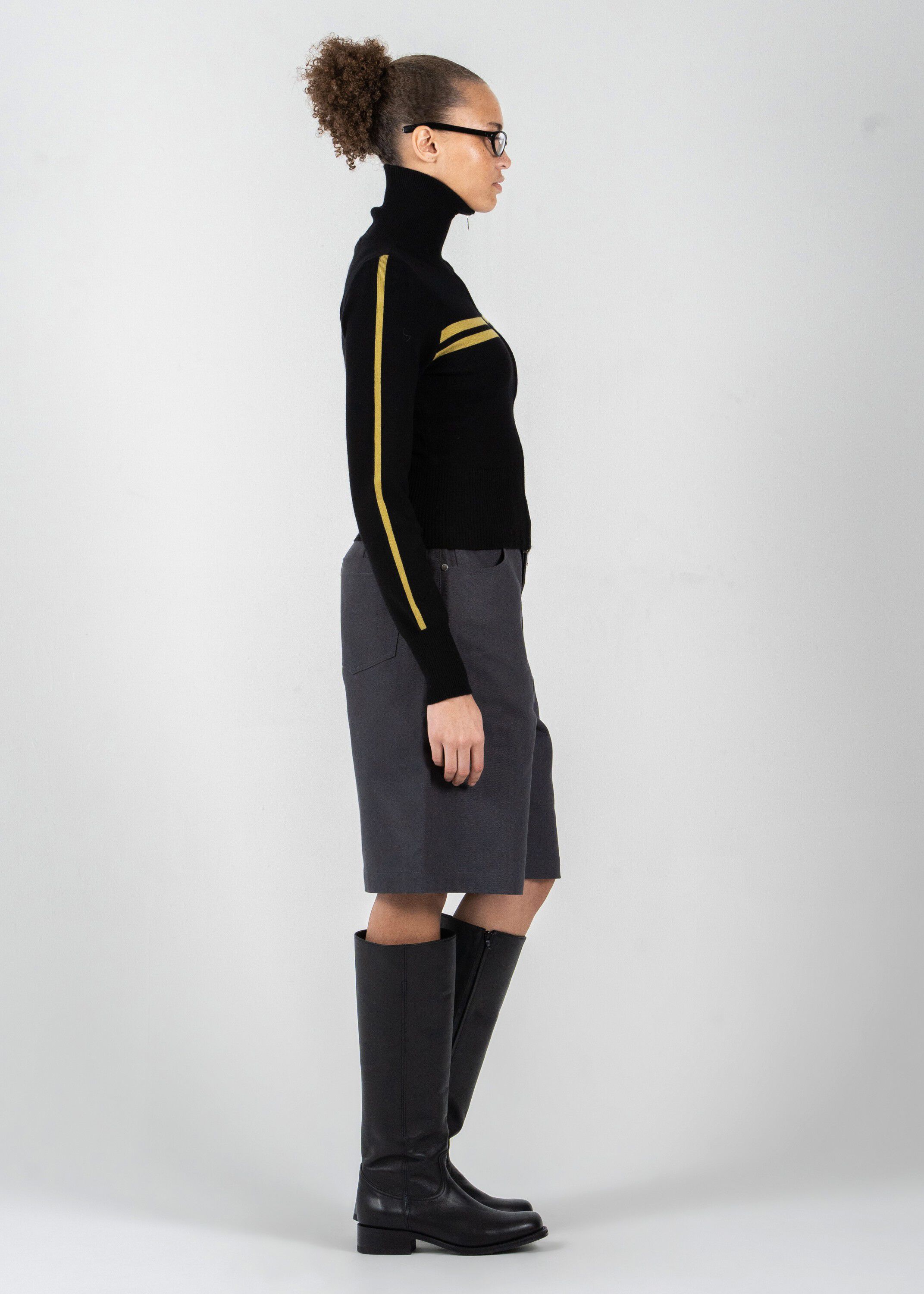 Track Zip Knit Cardigan