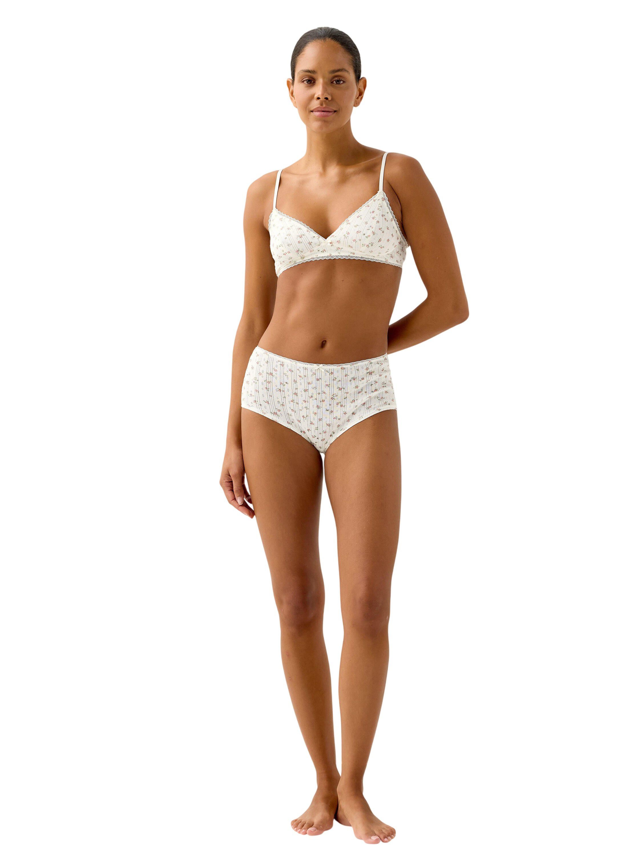 Bra soft top POINTELLE cotton