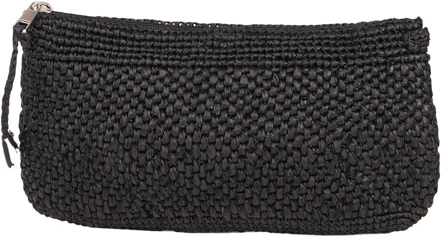 MELISO - WOVEN CLUTCH WITH ZIPPER