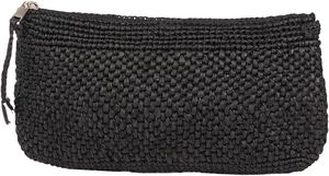 MELISO - WOVEN CLUTCH WITH ZIPPER