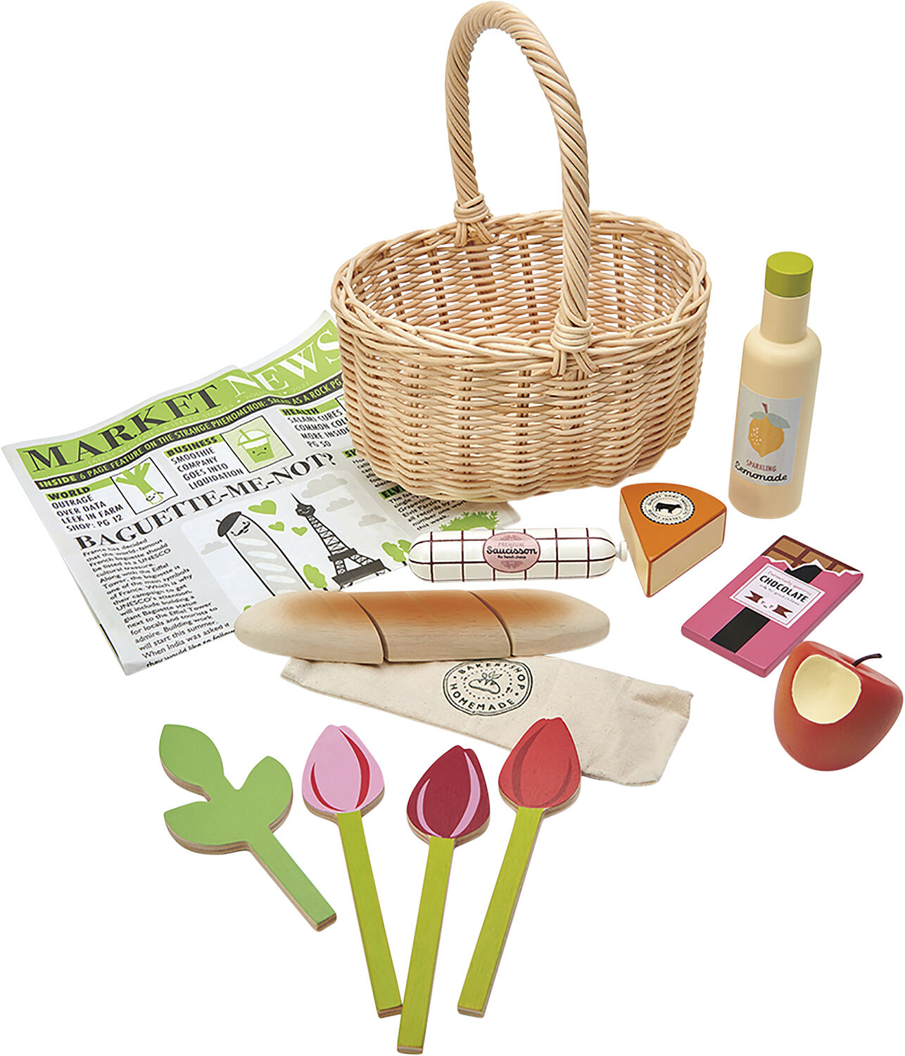 Tender Leaf - Flettet kurv med varer