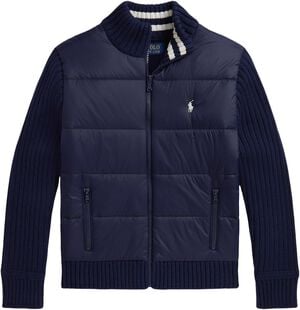 3/16 COTTON WOOL-SWEATER-FULL ZIP