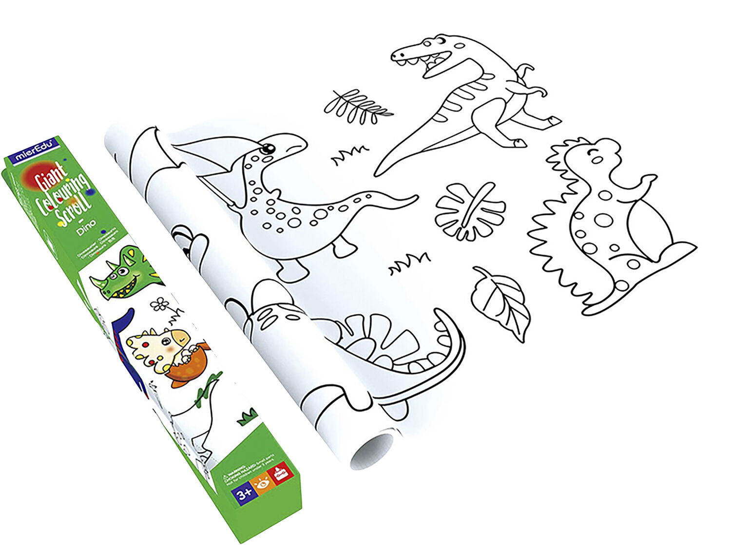 mierEdu - K&aelig;mpebanner til farvel&aelig;gning - Dinosaurer