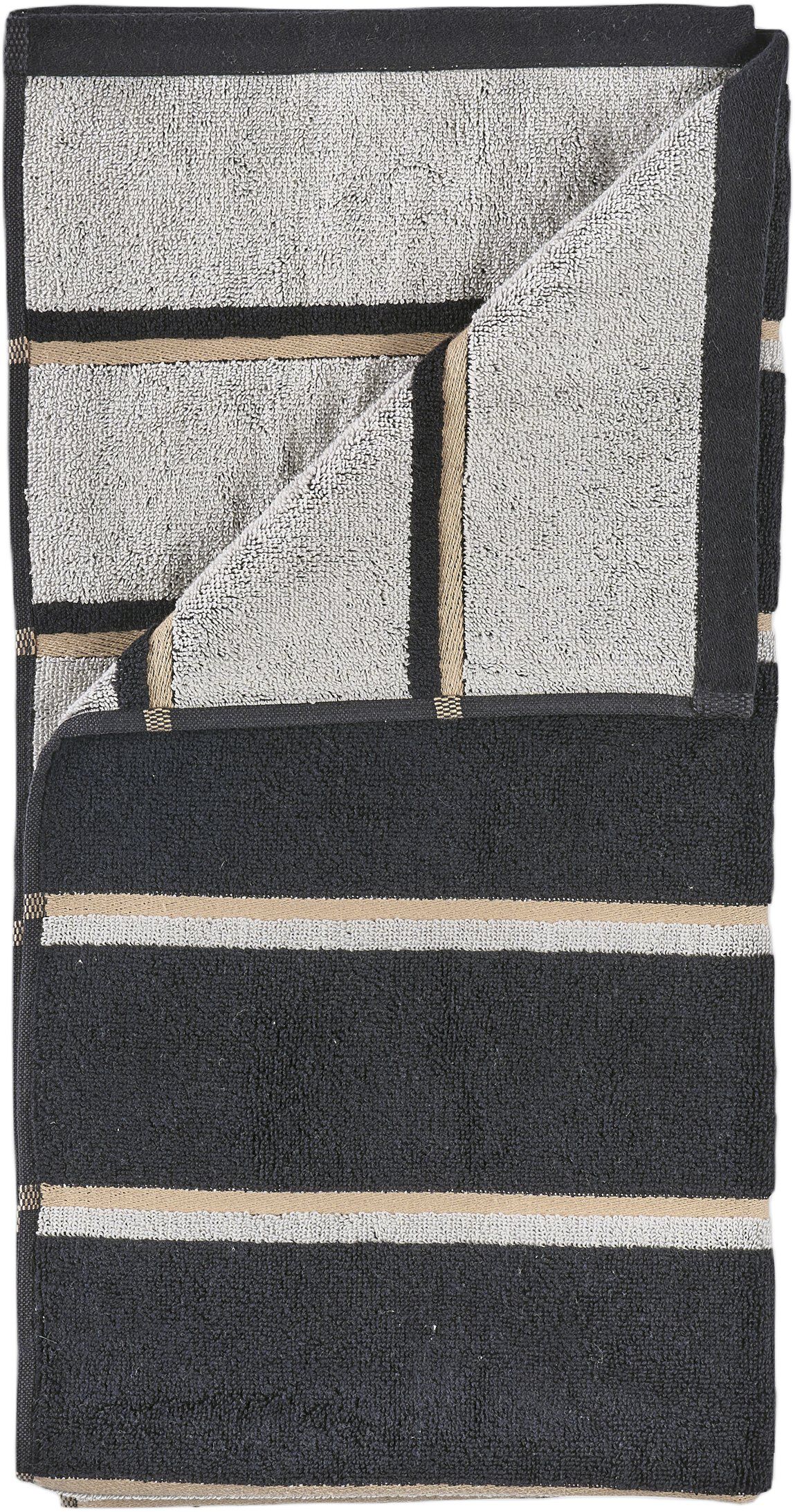 Handduk Sauna 50x100 White/Soft Grey/Eucalyptus