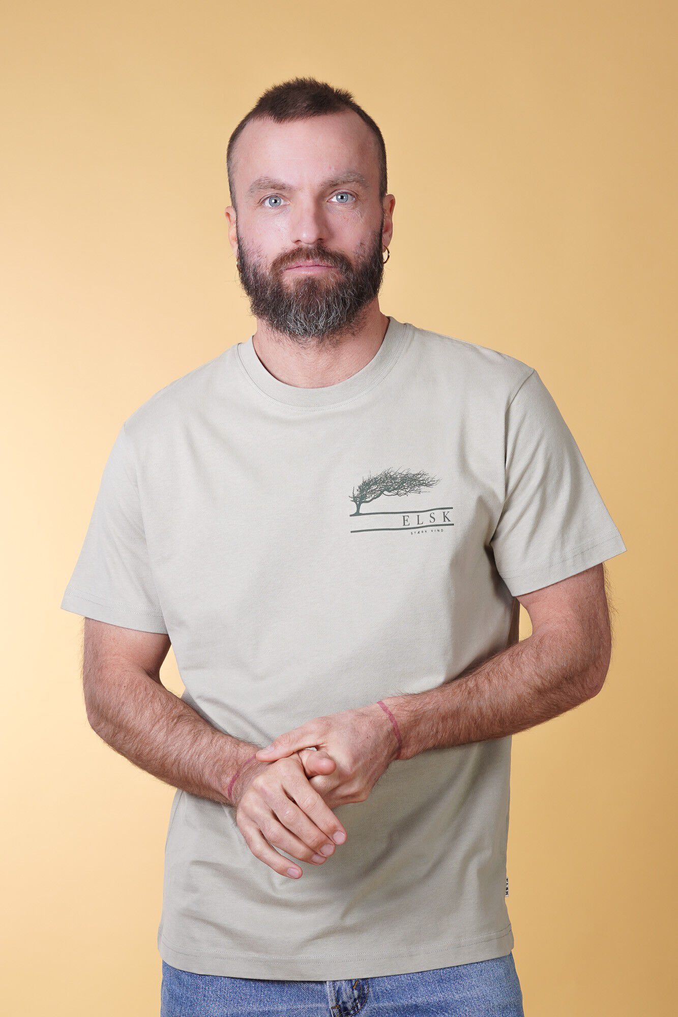 ST&AElig;RK VIND CH MEN'S BRUSHED T-SHIRT