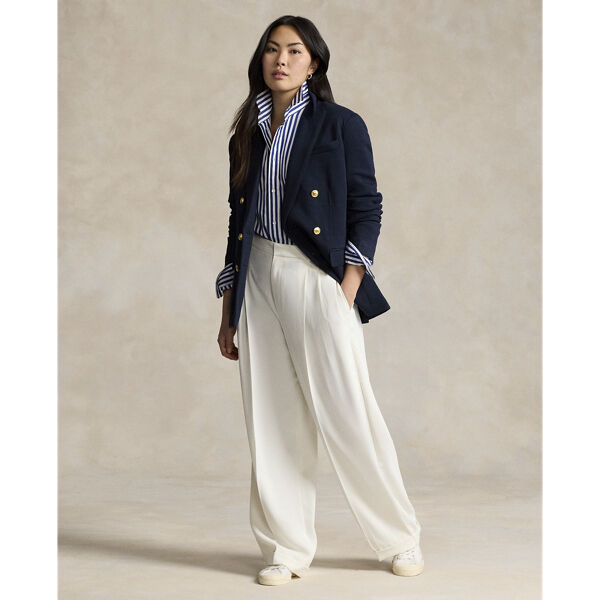 Knit Double-Breasted Blazer