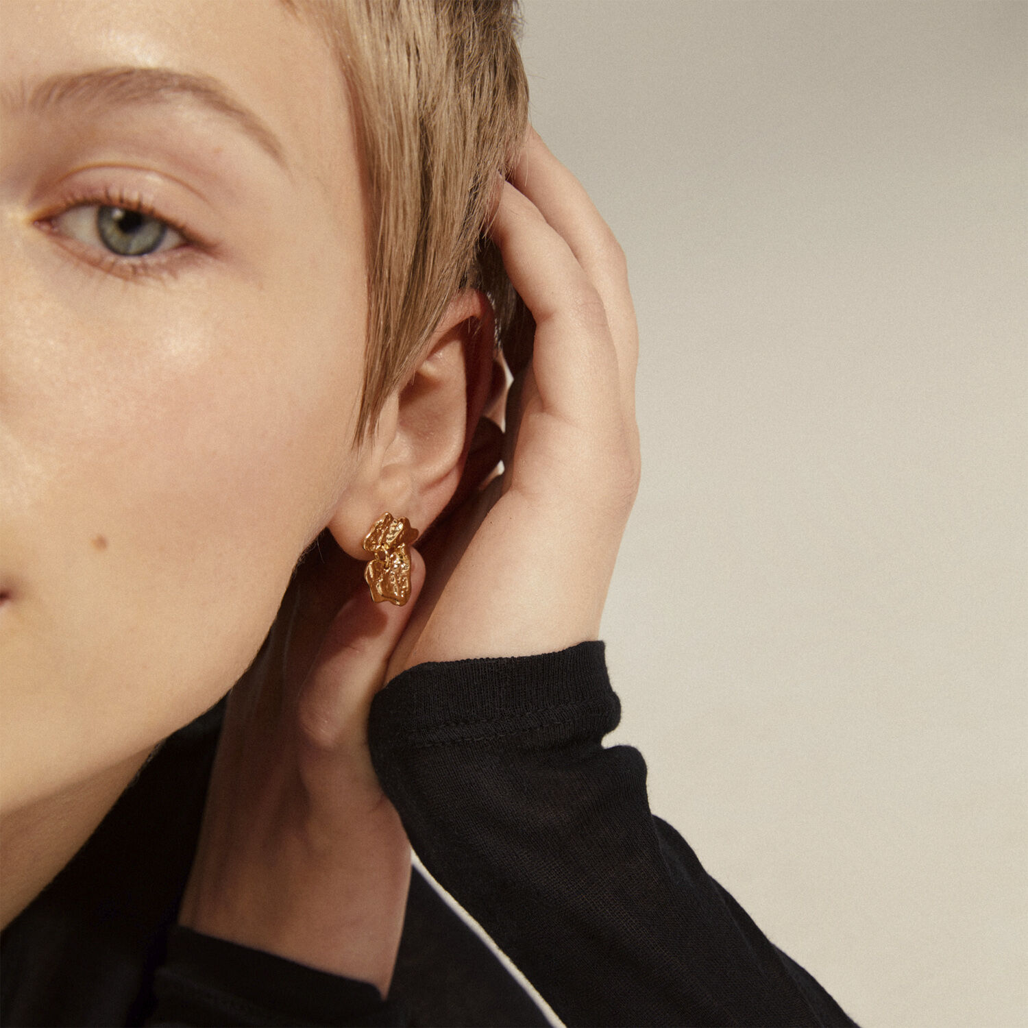 HORIZON earrings gold plated