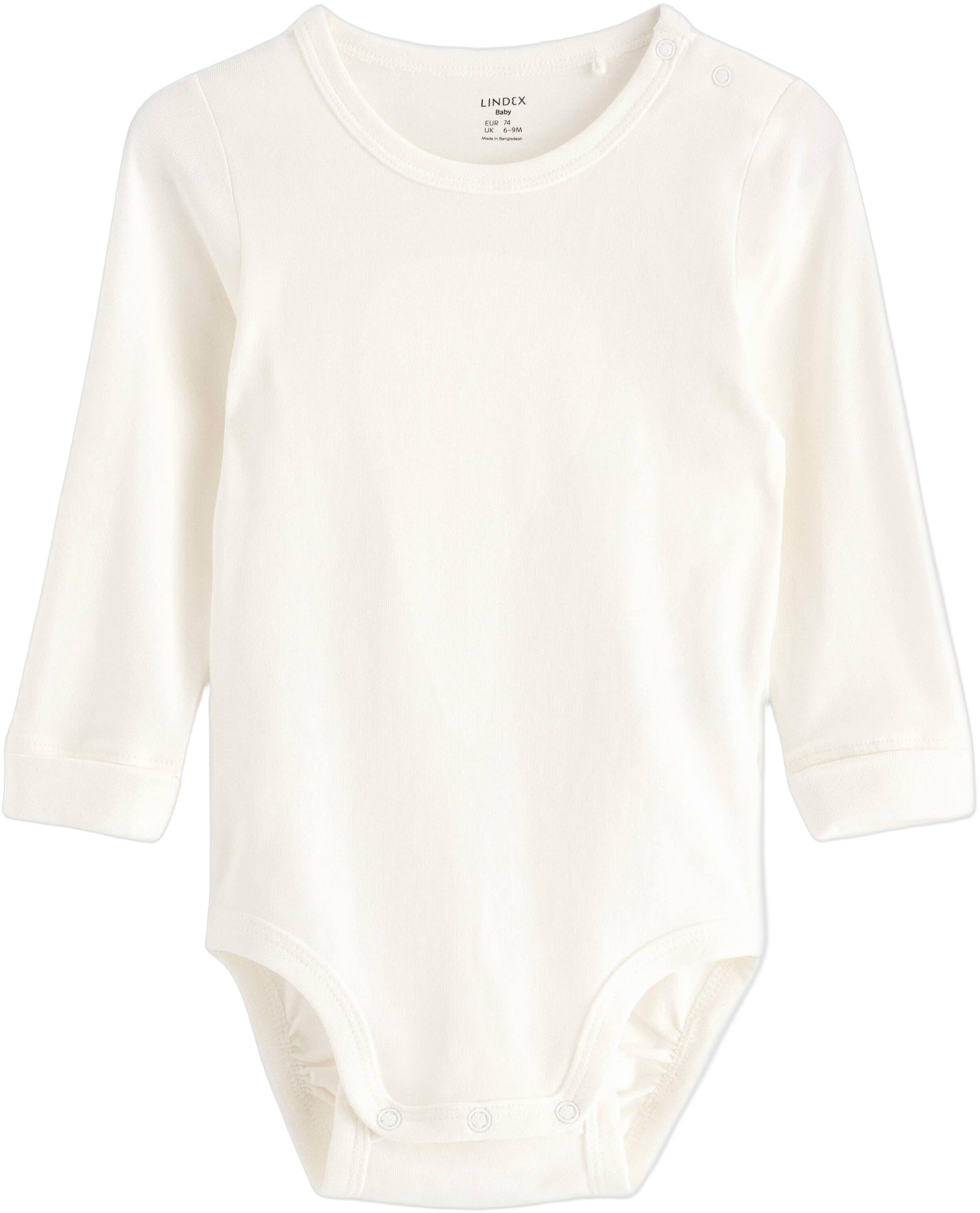 Cotton jersey baby bodysuit with lo