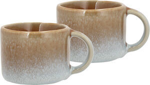 Espressokopp Styles 0,08 liter 2 st Blå/Amber Stengods