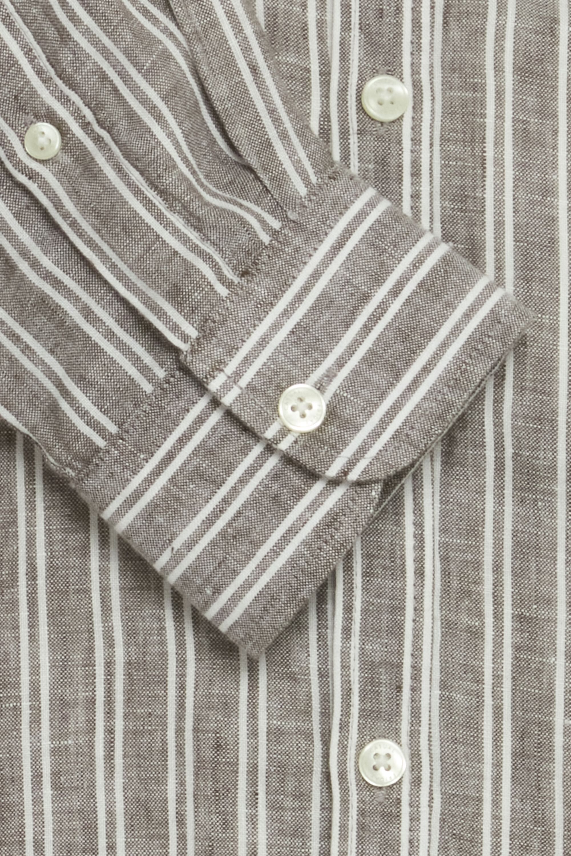 CFDALLAS LS BD striped 100% linen s