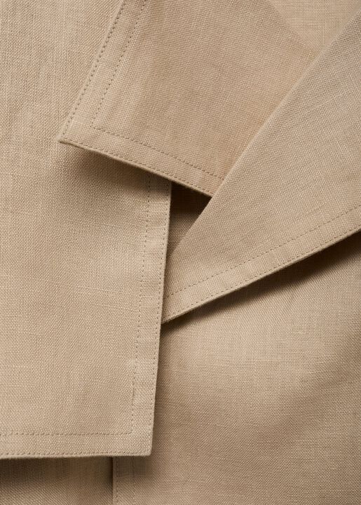 Belted linen jacket