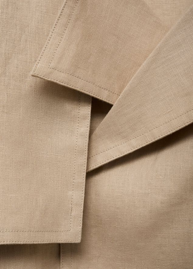 Belted linen jacket