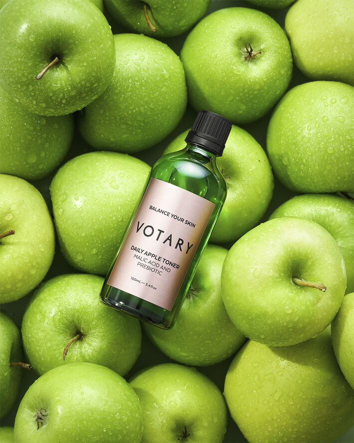 VOTARY Daily Apple Toner, Malic Acid and Prebiotic - 100 ml