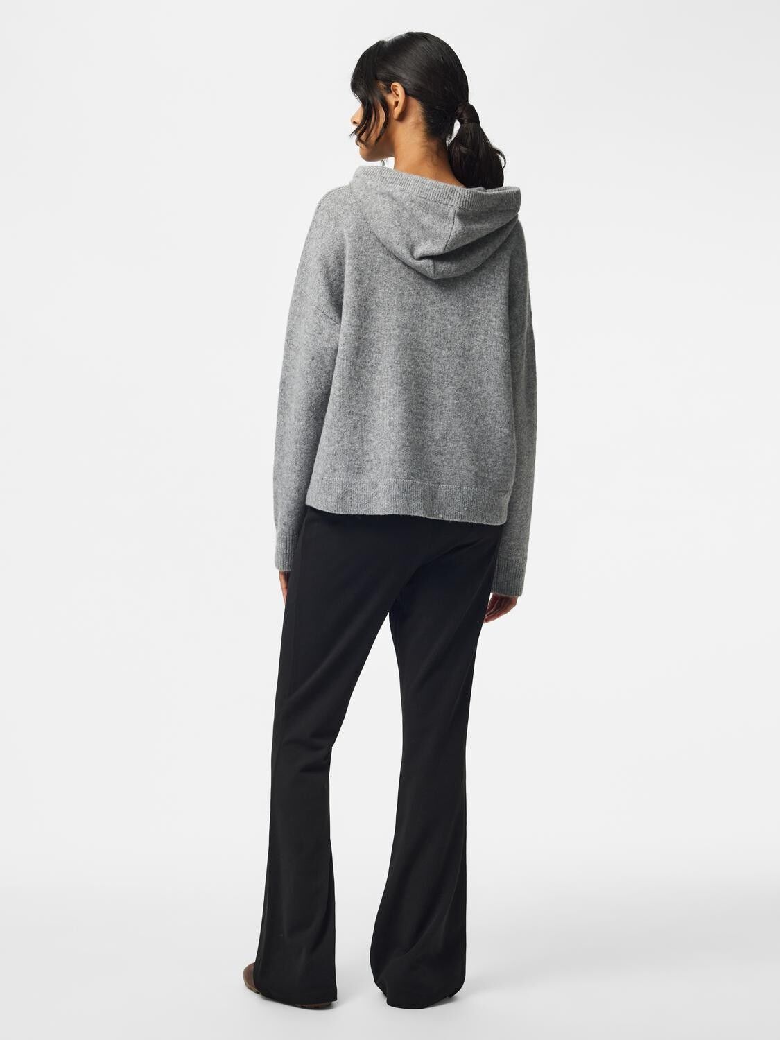 Pcmalou Ls Knit Hoodie Noos Bc