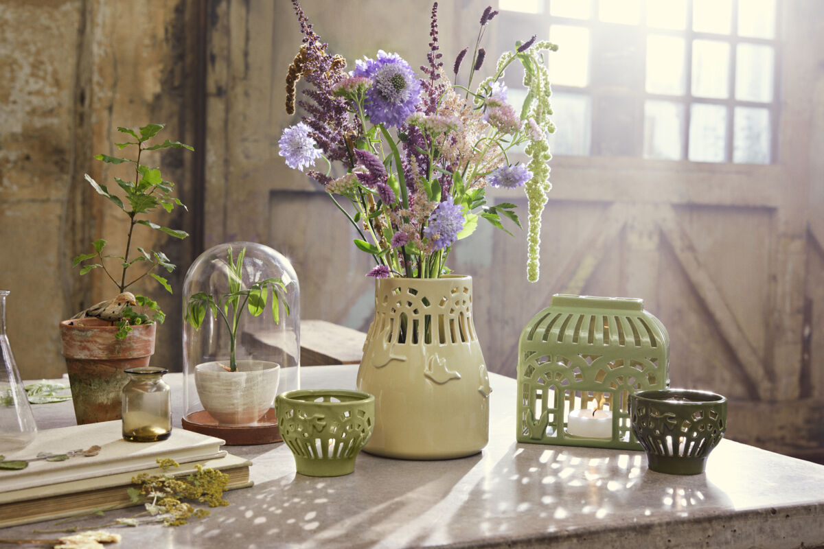 Orangery Vase H18 sweet honey