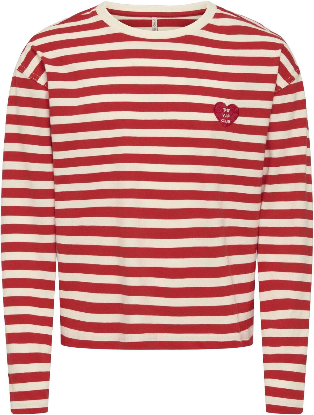 KOGLIVINA L/S O-NECK STRIPE TOP JRS